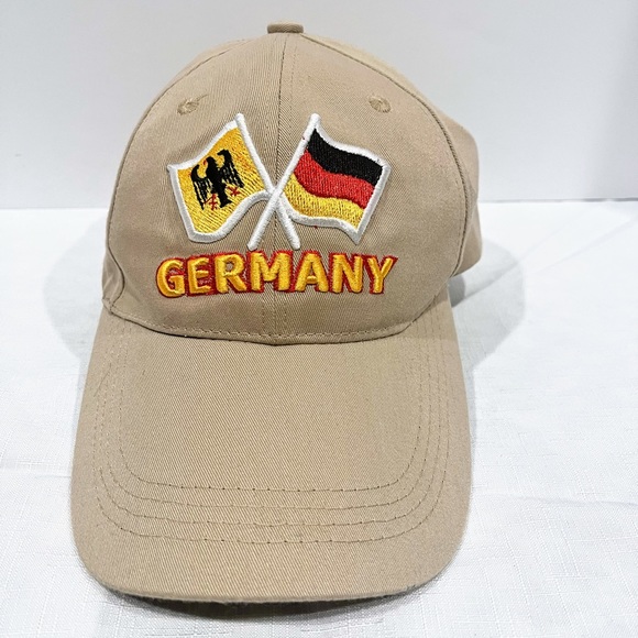 Embroidered Germany with Flags Adjustable Ball Cap - Picture 1 of 7